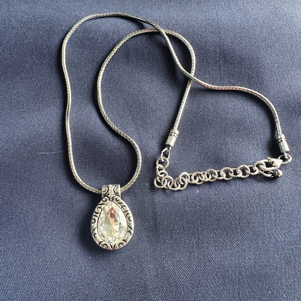 Brighton Vintage Silver Pendant Necklace